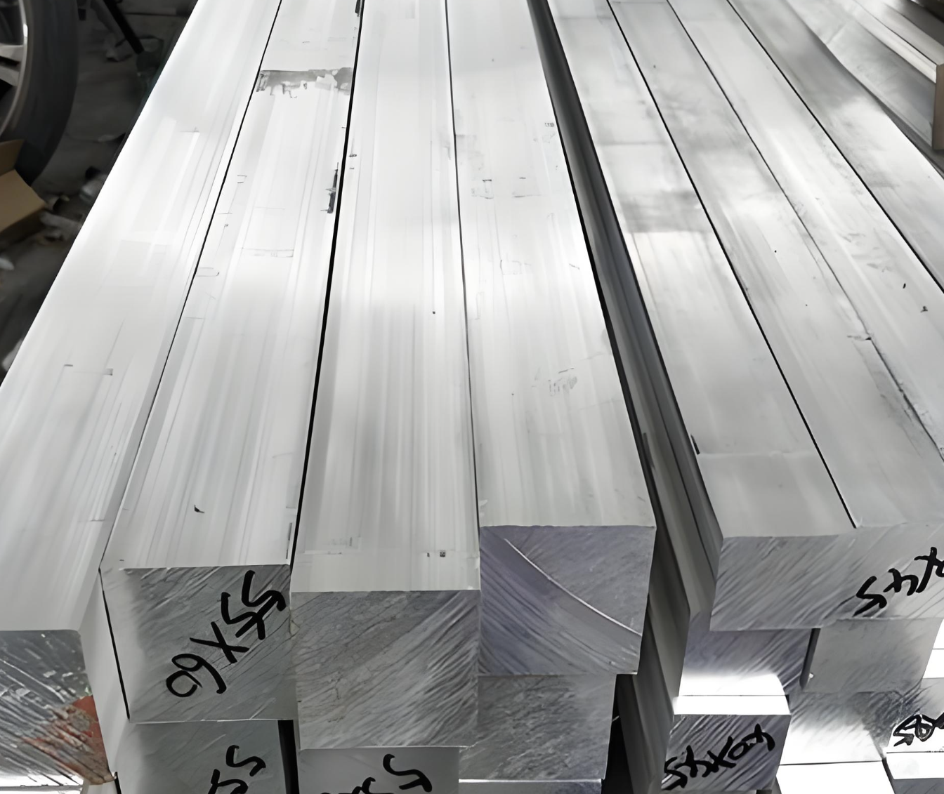 แท่งแบนโครงสร้างอลูมิเนียมความแข็งแรงสูง 6061-T6