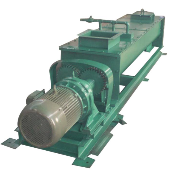 Humidificateur de poussière à double arbre et pales jumelées