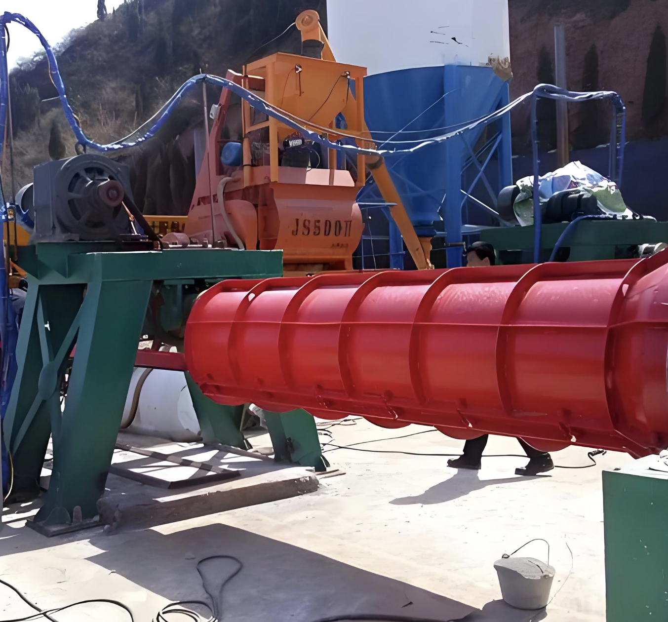 Small-scale Civil Concrete Pipe Making Machine