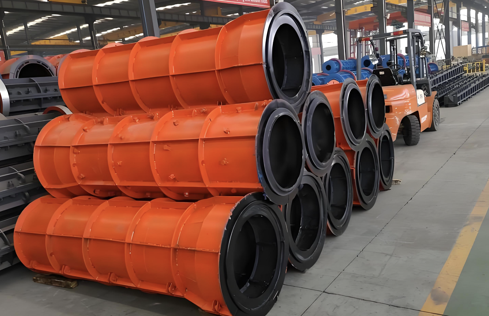 Small Mobile Towable Cement Pipe Making Machine