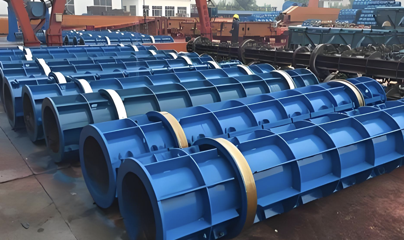 可搬型移動式セメント管製造機