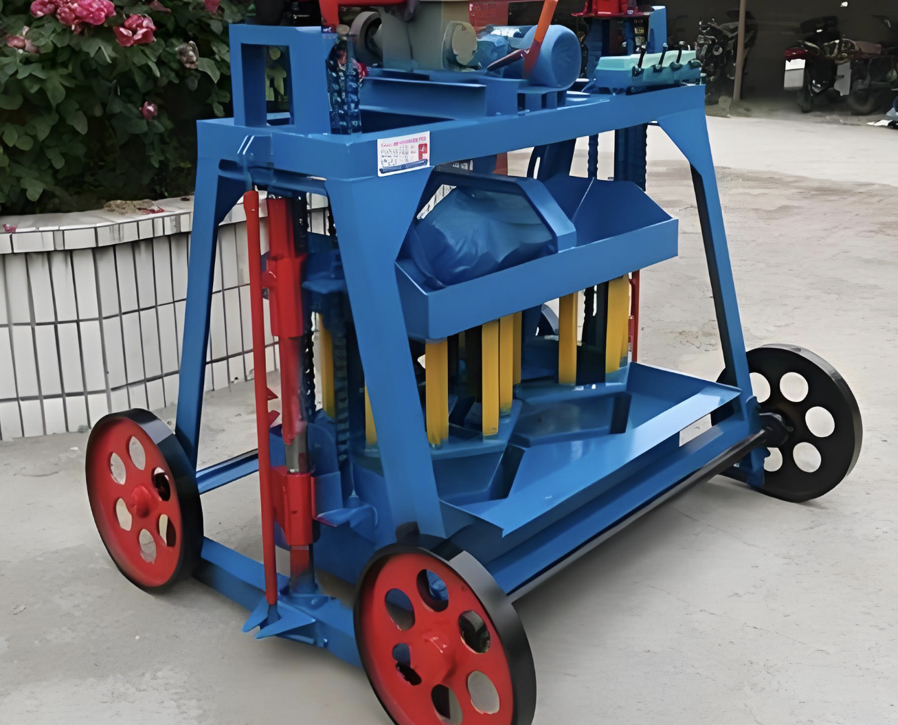 卓上型手動式コンクリート部品成形機