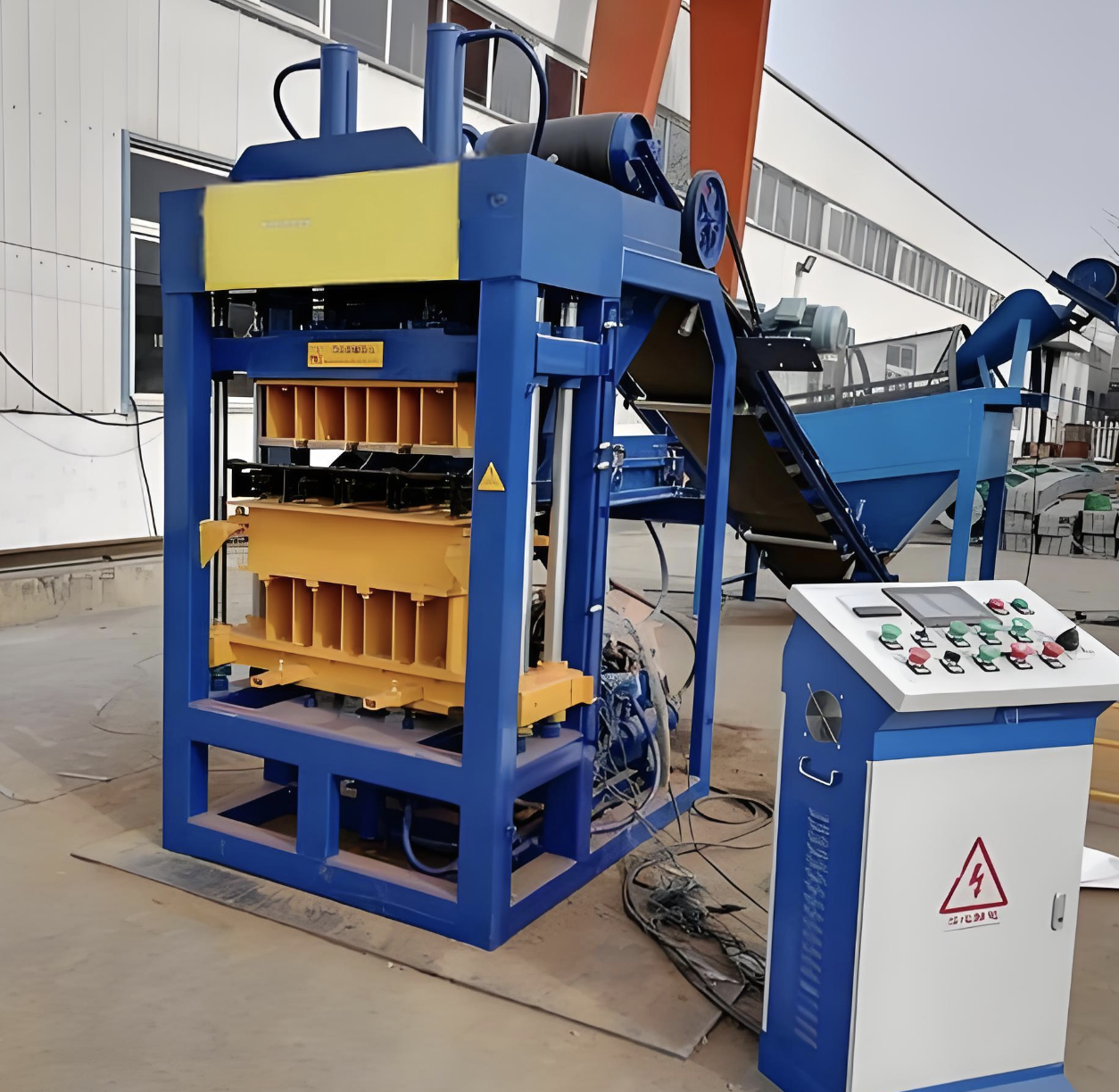 Mesin Pembentuk Bata Standar Semen Hidrolik Otomatis Penuh