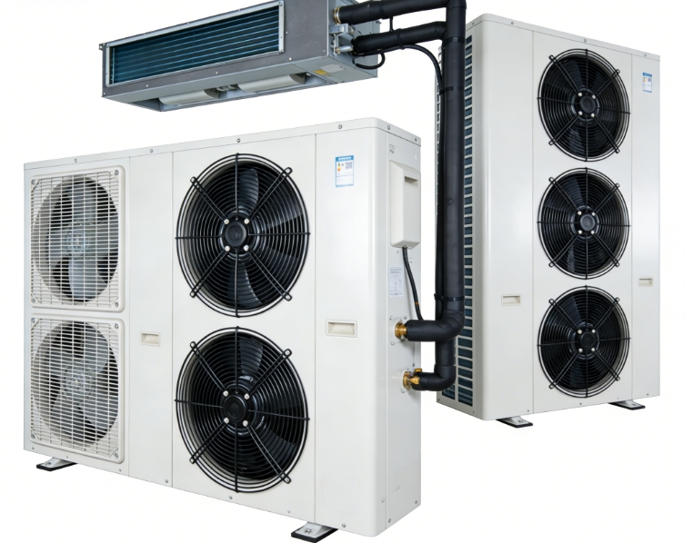 AC Sentral Mini Split Tanpa Saluran Udara 3 Zona 2 Ton