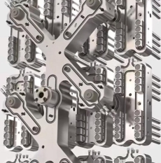 Matrice d'extrusion de composites thermoplastiques