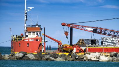 Small Harbor Dredger