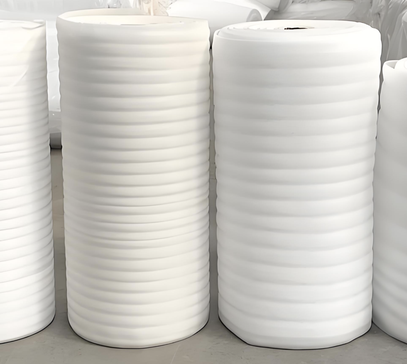 ม้วนโฟมอีพีอีฝ้ายขาวสำหรับบรรจุภัณฑ์อุตสาหกรรมมาตรฐาน