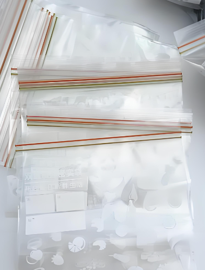 ถุงเก็บอาหารพลาสติก PE ที่มีซิปปิดแน่น สามารถใช้ซ้ำได้