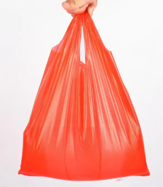 ถุงซื้อของ HDPE PE แบบถือมือ