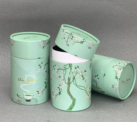 หลอดกระดาษบรรจุของขวัญที่ปิดสนิทพร้อมฝาแก้ถอดได้