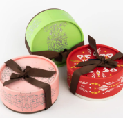 Tube de papier d'emballage cadeau décoratif