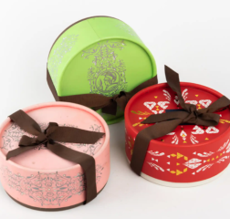 Tube de papier d'emballage cadeau décoratif