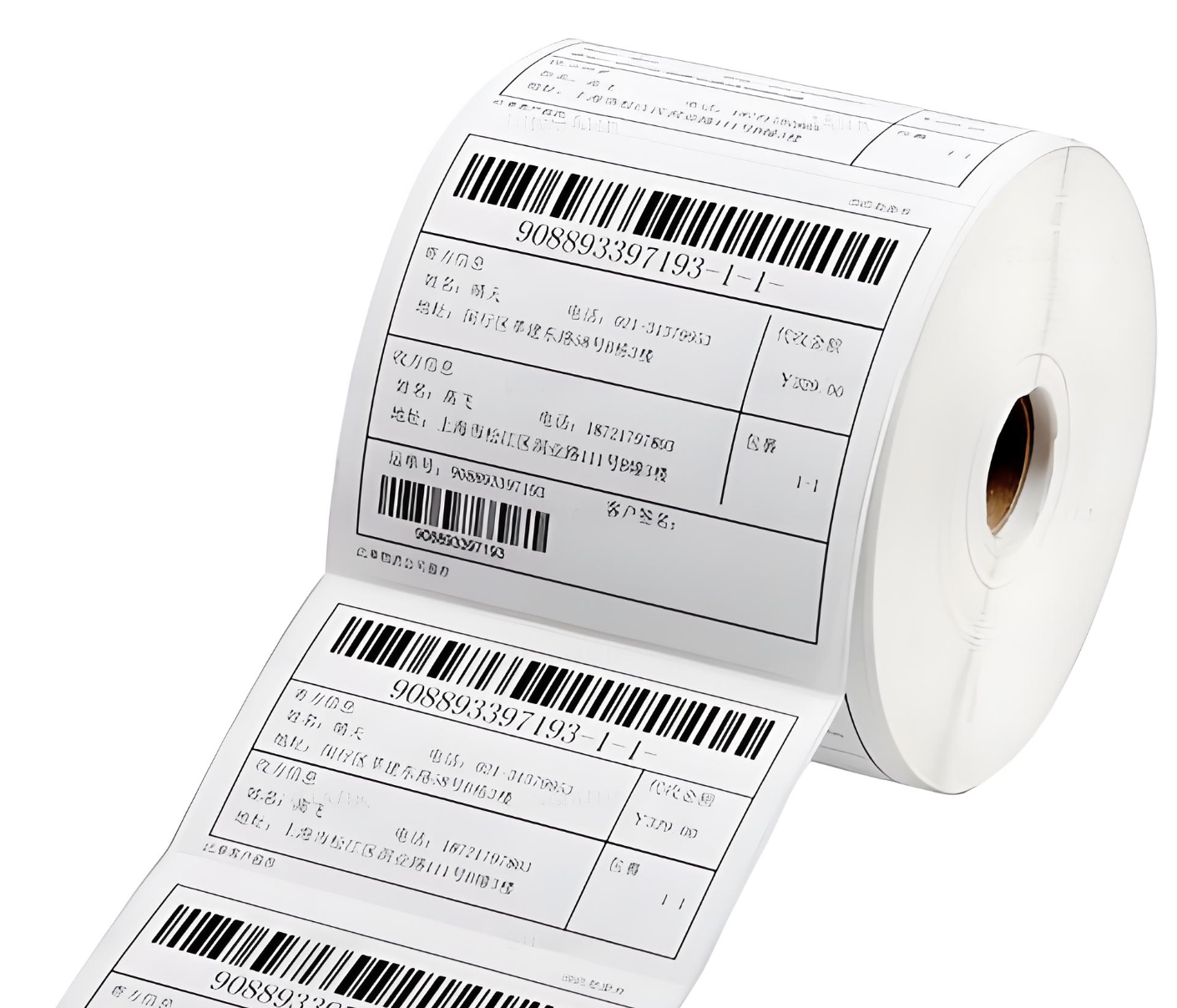 กระดาษฉลากจัดส่งด้วยเทอร์มอลโดยตรง