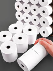ม้วนกระดาษฉลาก POS ความร้อนโดยตรง ไม่มี BPA