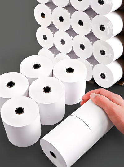 Roll Kertas Label POS Thermal Langsung Tanpa BPA