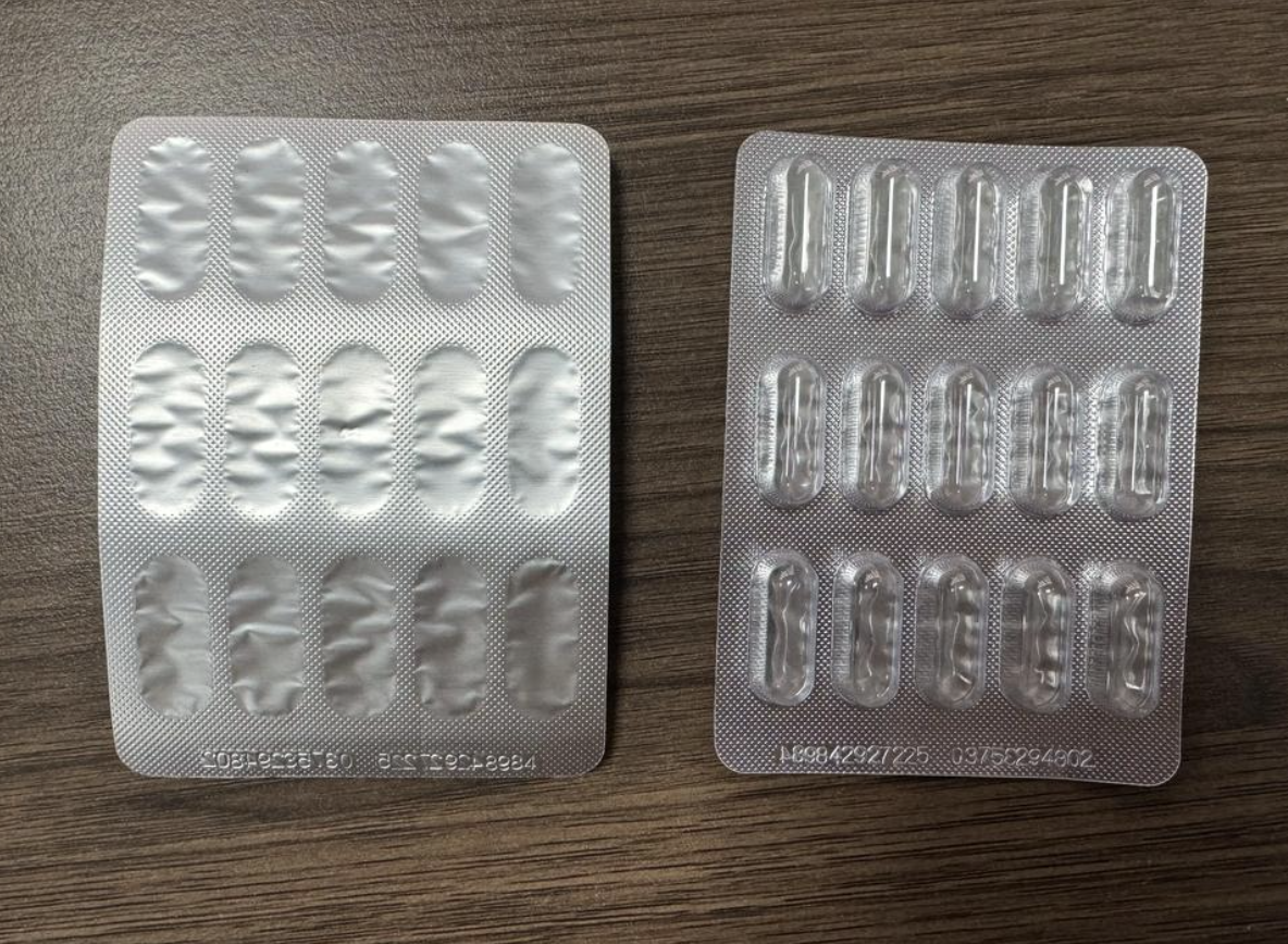 ฟิล์มอลูมิเนียมพลาสติกบรรจุแบลิสเตอร์ยา