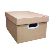 Cartons ondulables de stockage empilables et pliables