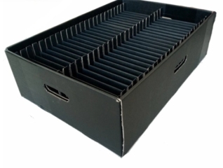 Carton ondulé ESD sécurisé pour composants électroniques