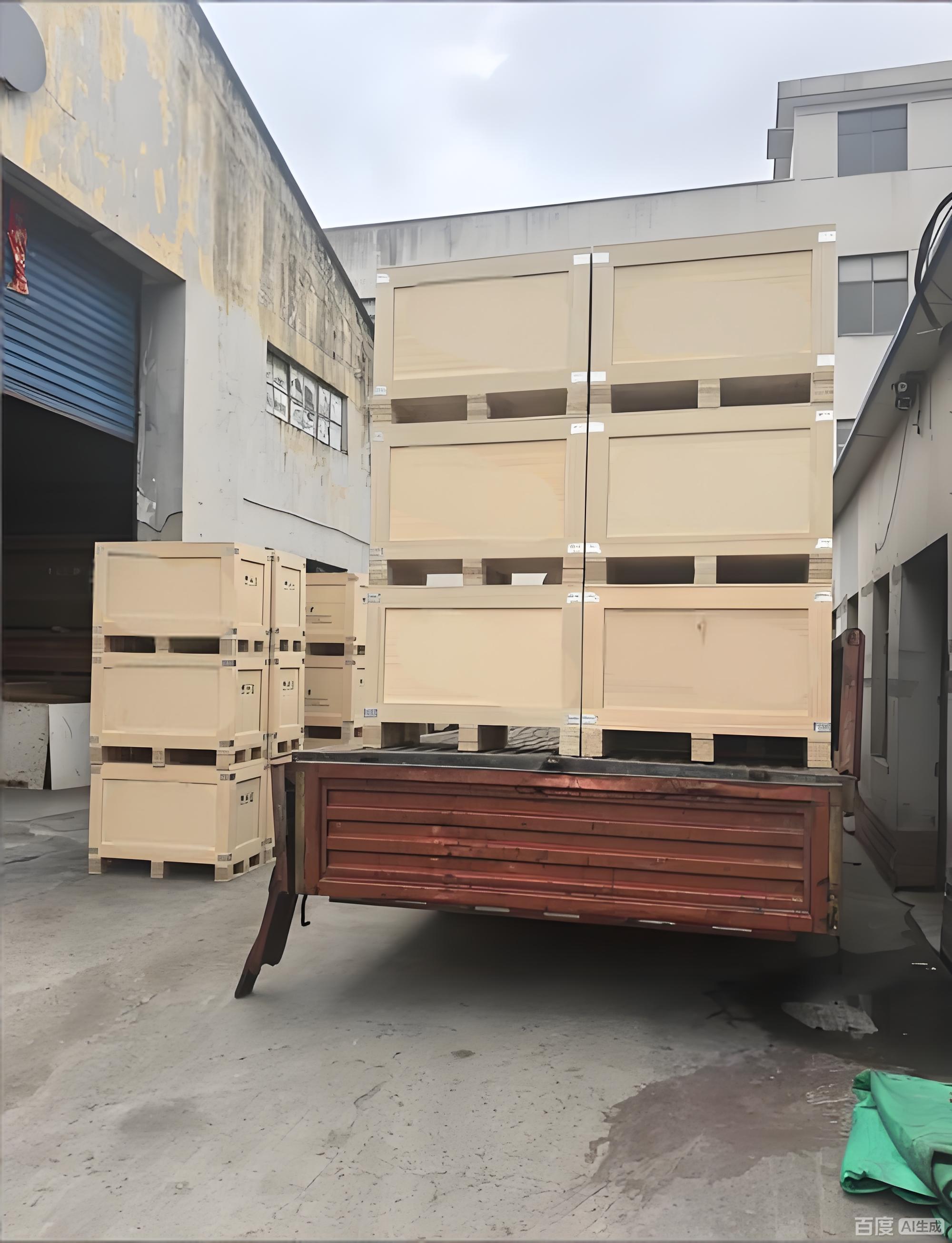 กล่องกระดานไม้ชั้นพับได้ ใช้ซ้ำได้ ผ่านการฆ่าเชื้อ ISPM15