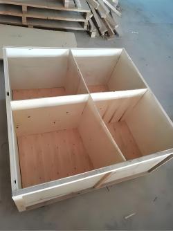Caisse en <span>bois</span> démontable, pliable et fumigée