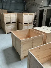 กล่องไม้บรรจุอุปกรณ์อุตสาหกรรมหนักที่ผ่านการฆ่าแมลงด้วยฟูมิเกชัน