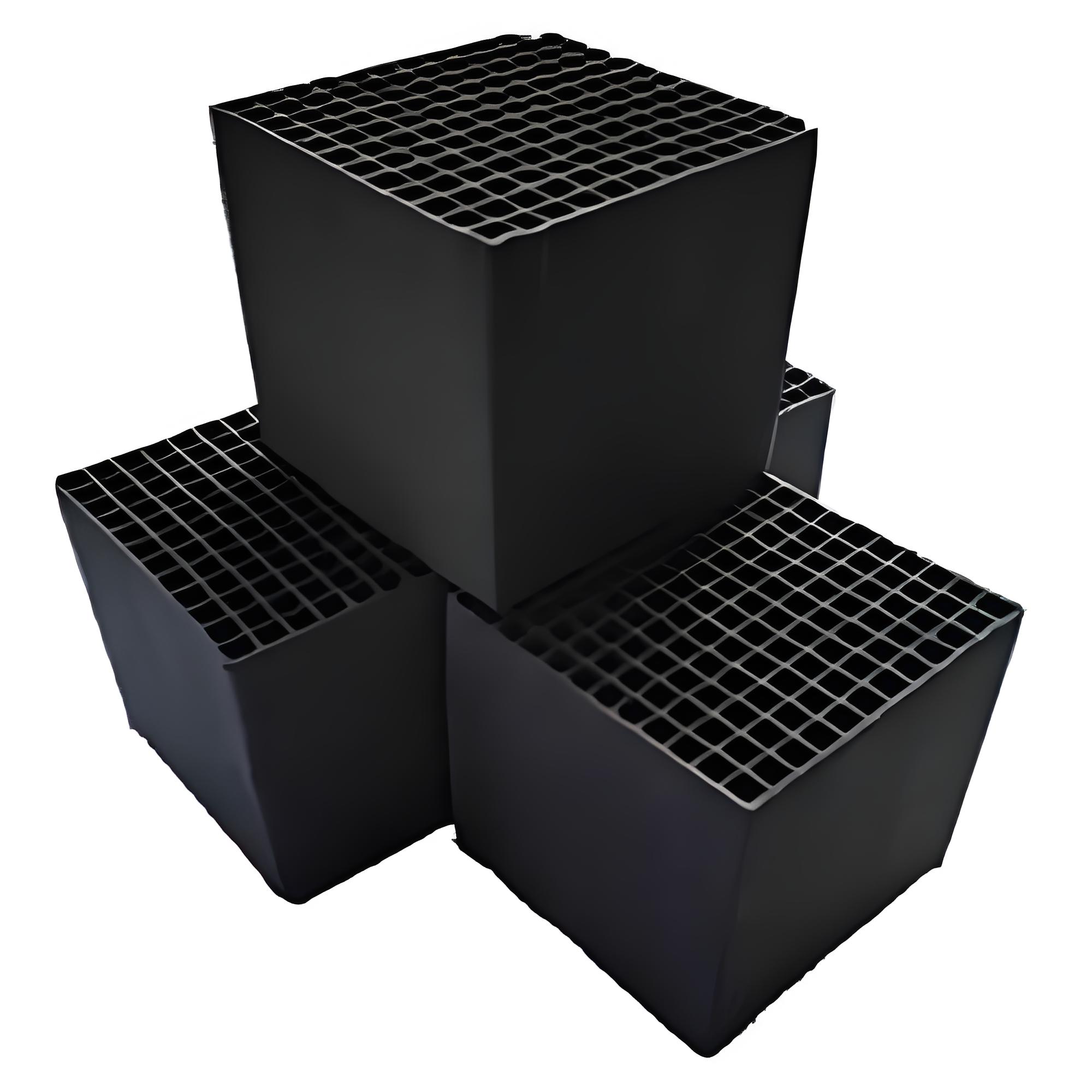 ถ่านกัมพูชาแบบรังผึ้งผสมฐานสำหรับฟอกน้ำ