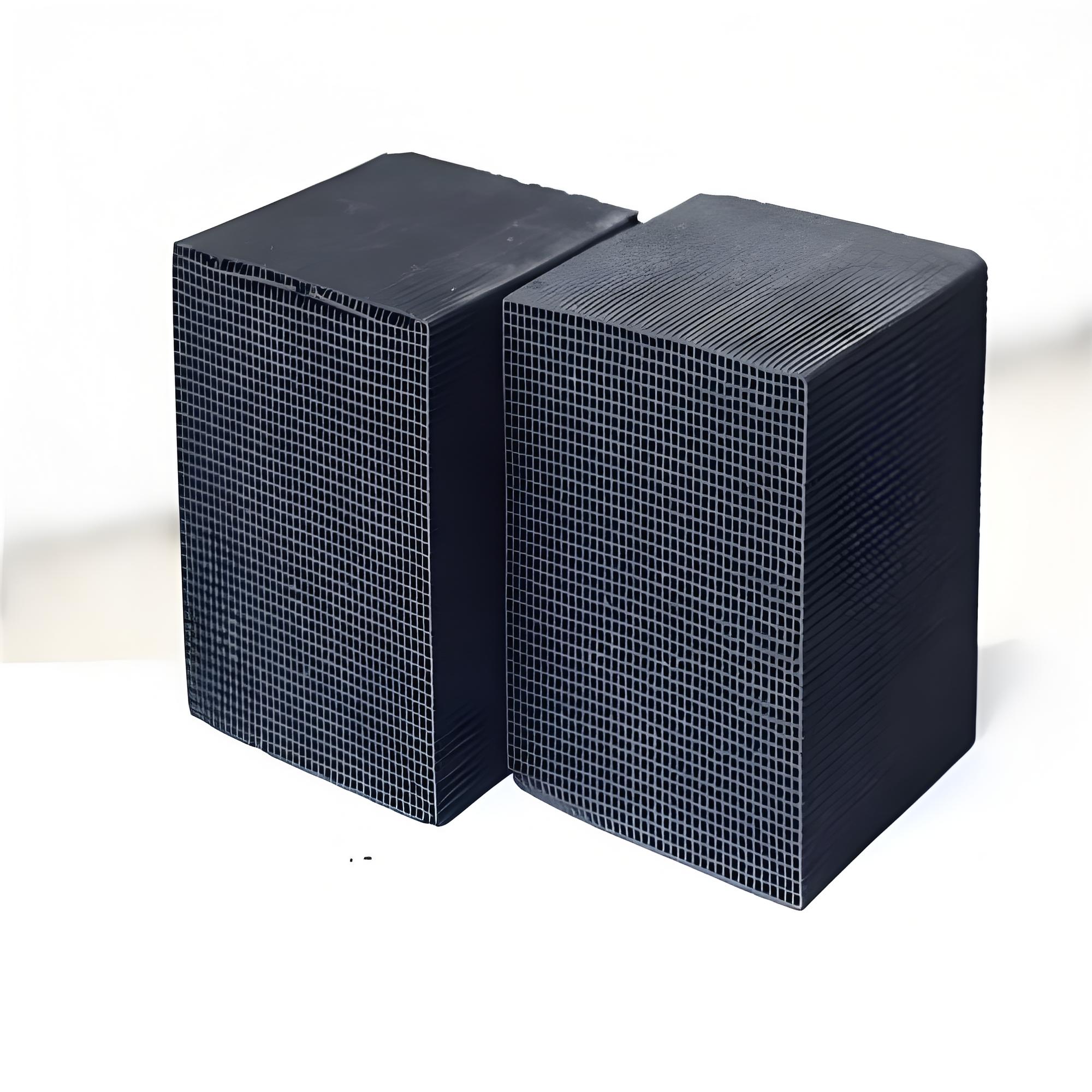 ถ่านกัมพูชาแบบรังผึ้งผสมฐานสำหรับฟอกน้ำ