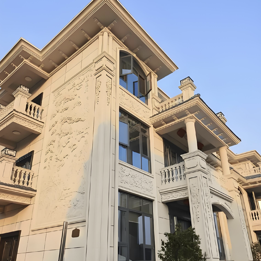 Cat Batu Berwarna Banyak Mirip Granit untuk Gedung Komersial