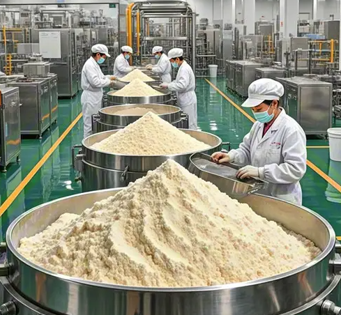 ผงโปรตีนข้าวดัดแปลงสำหรับกระบวนการผลิตอาหารอุตสาหกรรม