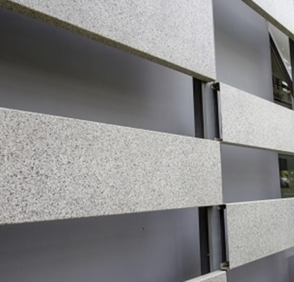 Veneer Aluminium Interior Bertekstur Mirip Batu