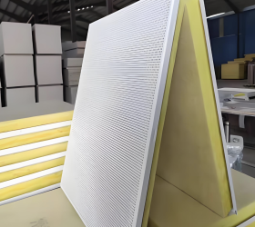 Perforated Sound-Absorbing Panel (<span>Rock</span> <span>Wool</span> Core Office Version)