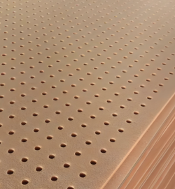 แผ่นเสียงดูดซับเสียงเจาะรูด้วยเส้นใยโพลีเอสเตอร์รีไซเคิล