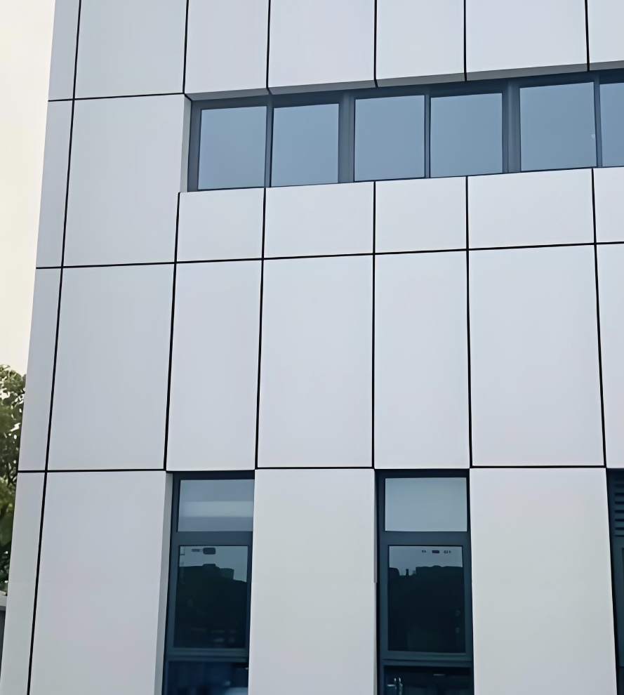 แผ่นอัลูมิเนียมกัสเซตกำแพงกลางแจ้งเซลฟ์คลีนนาโน