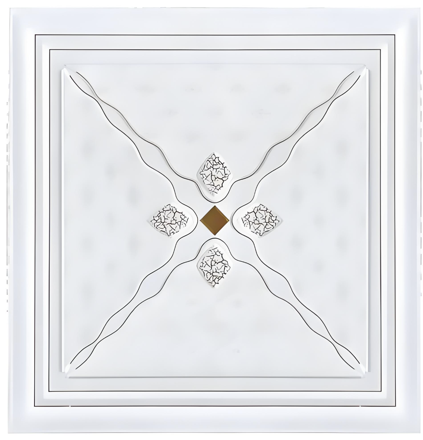 Plafon Alumunium Gusset Kustom Cetak UV