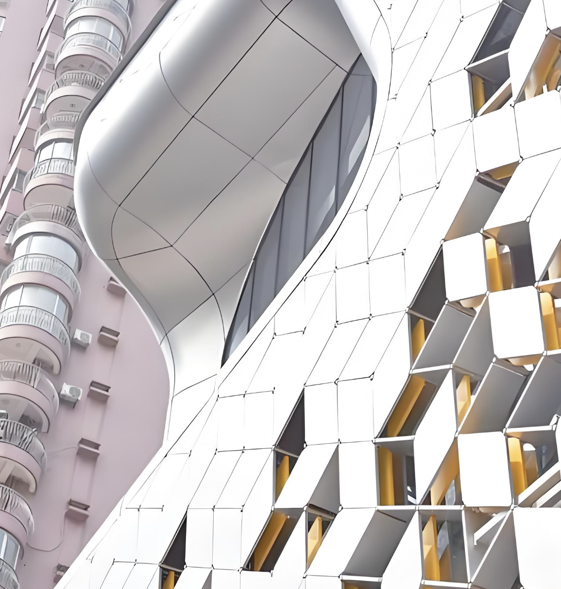 แผ่นอัลมิเนียม Gusset Plate สำหรับผนังอาคารภายนอก