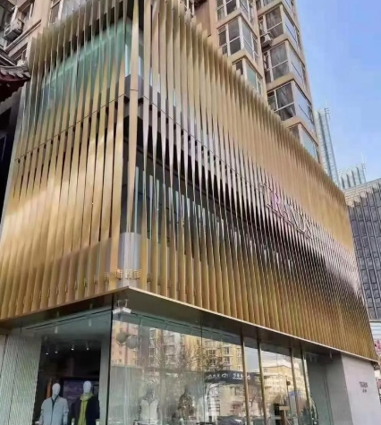 Curved Surface Curtain Wall Aluminum Square Tubes