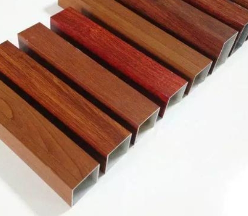 Wood Grain Transfer Printing Aluminum Square Tube