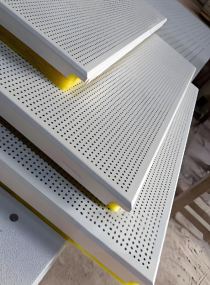 Panel Akustik Paduan Aluminium Berlubang