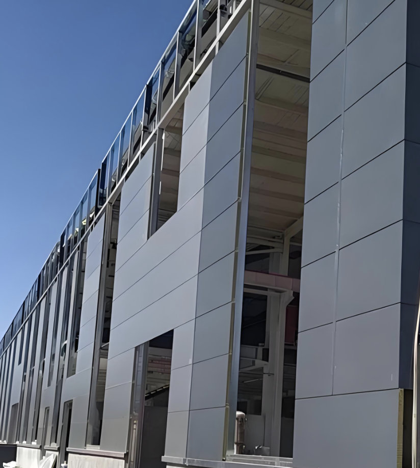 แผ่นคอมโพสิตโลหะผนังภายนอกอาคารอลูมิเนียม-แมงกานีส