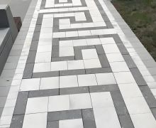 Bata PC Bertekstur Batu Alam Taman Lanskap Antik