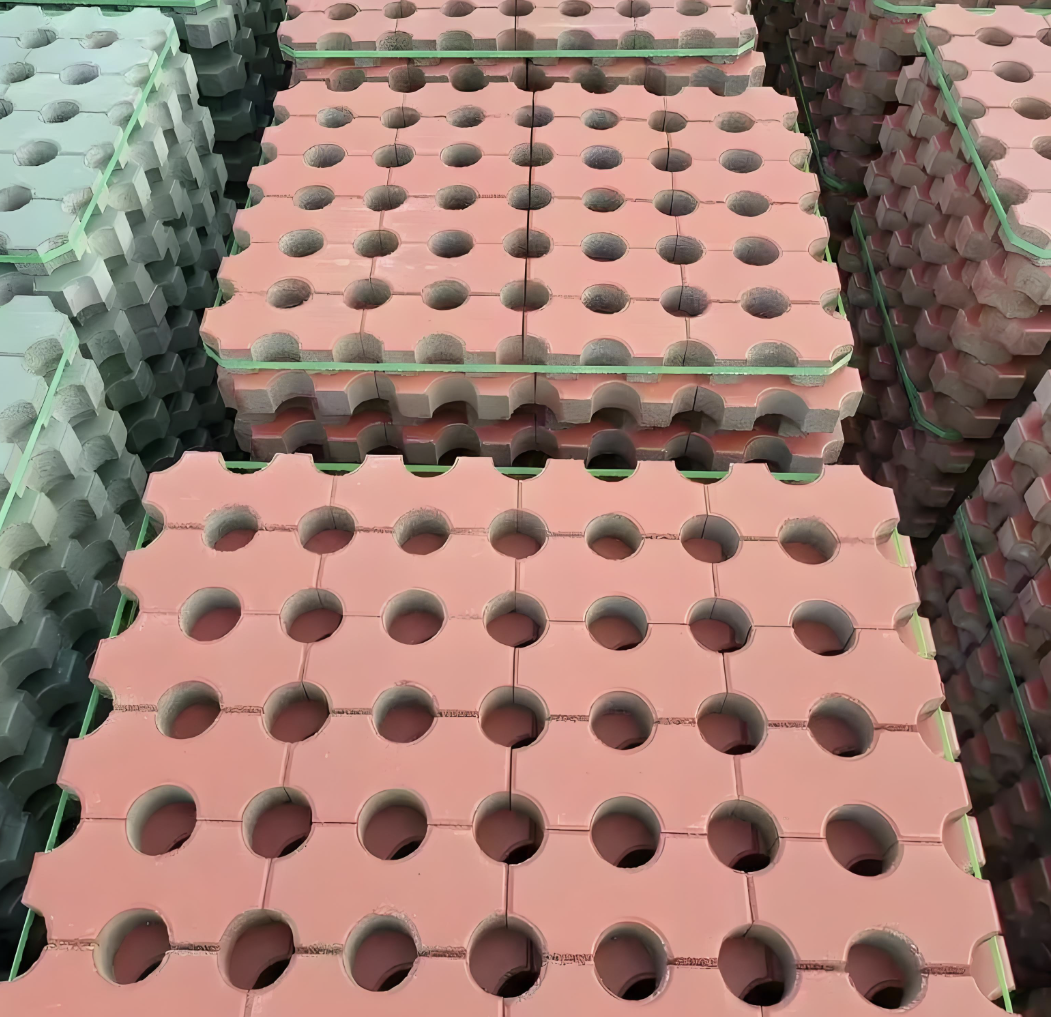 Pavés de gazon légers en résine polymère