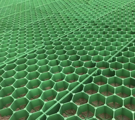 Modular Turf Grid Pavers for Roof Greening