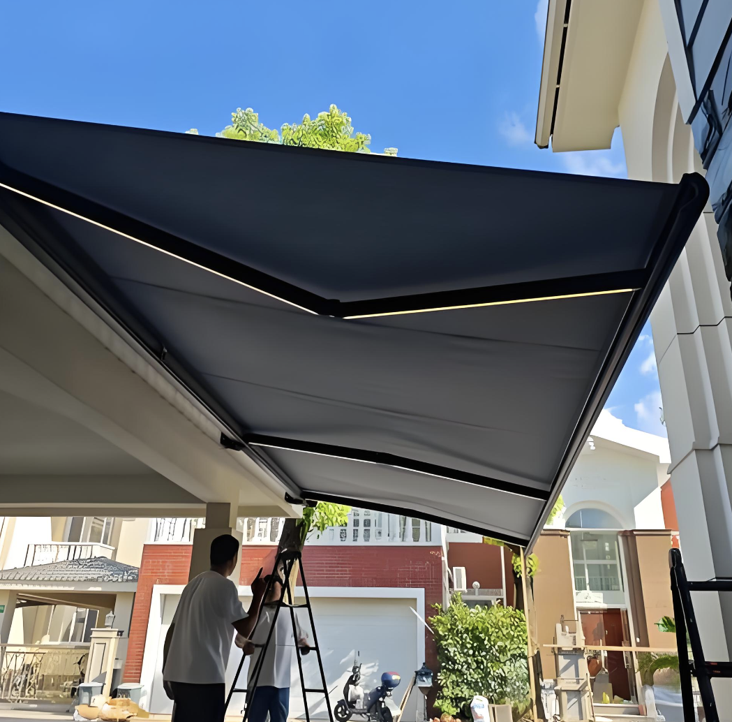 Homestay Patio Retractable Push-Pull Awning