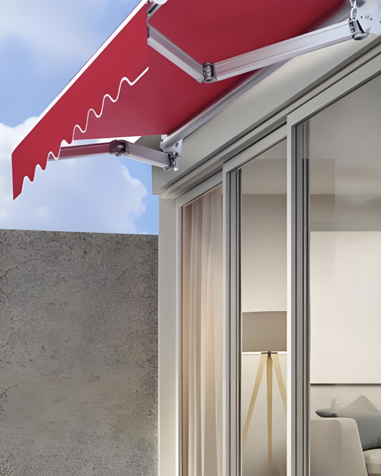 Home Patio Retractable Push-Pull Awning