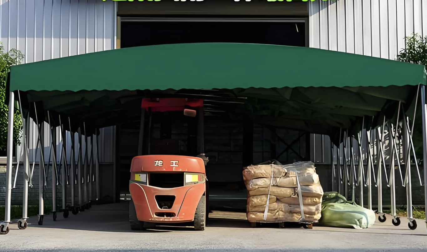 Private Parking Lot Push-Pull Awning