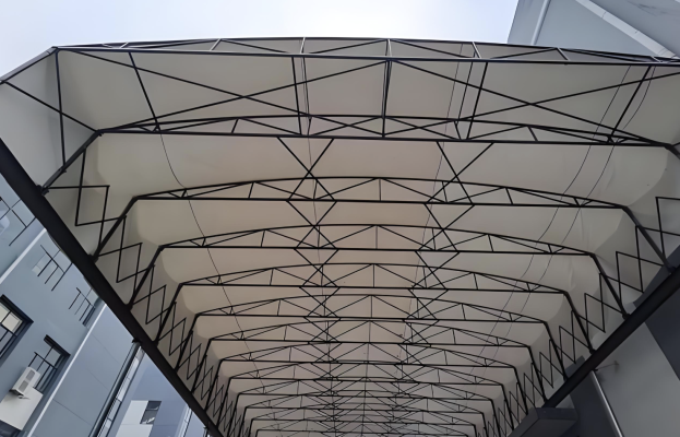 Tenda Teras Rumah Tangga Dorong-Tarik Rangka Alumunium