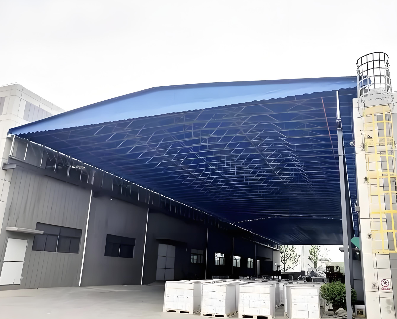 Construction Site Push-Pull Canopy