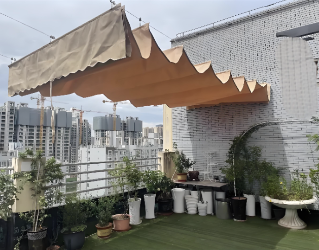 Home Garden Lightweight Retractable Canopy