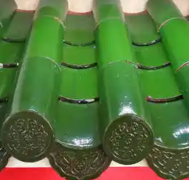 Tuile de toit verte à courbure style chinois