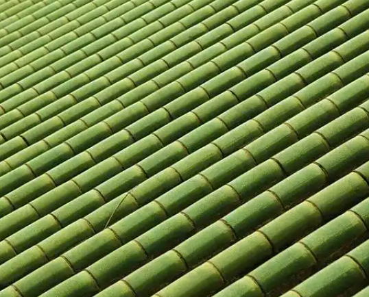 Tuile de crête de toit verte antique